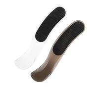 FRCOLOR 2pcs Foot Files Callus Removers with Ergonomic Handle Compact Hard Skin Remover for Feet for Men and Women Home Travel