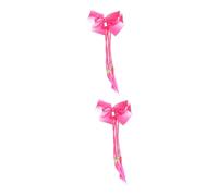 FRCOLOR 2pcs Girls Hair Accessories Bowknot Hair Band Rainbow Ring Fake Braid Headdress Headwear Rope