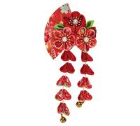 FRCOLOR 2pcs Girls Hair Clip Fans Shape Barrette Japanese-style Hair Ornament Long Tassel Perfect for Important Events