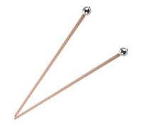 FRCOLOR 2pcs Glockenspiel Mallets with Aluminum Head and Handle Balanced Percussion Sticks for Vibrant Tones Hammer Bell for Xylophone Suitable for Beginners and Professionals