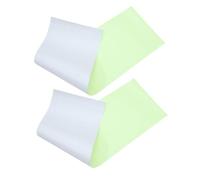 FRCOLOR 2pcs Glow in Dark Fluorescent Vinyl Film Non-damaging Adhesive Luminous Decal for Car Window Cup License Plate DIY Craft Stickers