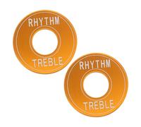 FRCOLOR 2pcs Guitar Switch Spacers Metal Rhythm Treble Washer Rings Replacement Parts for Electric Guitar Control for Musician Equipment