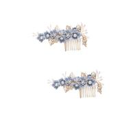 FRCOLOR 2pcs Hair Comb for Women Bridal Comb Rhinestones Elegant Wedding Hair Accessory for Party Prom Engagement