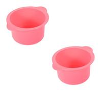 FRCOLOR 2pcs Hair Removal Wax Warmer Replacement Bowl Silicone Waxing Liner for Easy Hair Removal High Temperature Resistant for Mixing Wax Formulas