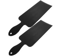 FRCOLOR 2pcs Hairdressing Comb Mask Hair Coloring Tool for Bangs Professional Styling Tools Smooth Textured Sides