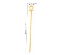 FRCOLOR 2pcs Halloween Scepter Staff Ancient Egyptian Style Snake Design Costume Prop for Kings Wizards Cosplay Party Role Play Accessory with Intricate Detailing and Regal Appearance
