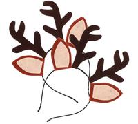 FRCOLOR 2pcs Headband Christmas Headwear Reindeer Hair Hoop Xmas Decoration Prop for Party Occasion