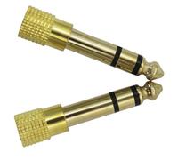 FRCOLOR 2pcs Headphone Jack Adapter Stereo Audio Converter Plug for Musicians Sound Engineers and Music Lovers Compatible with Amplifiers Mixers and Audio Interfaces