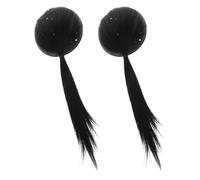 FRCOLOR 2pcs High Crown Women's Hair Volume Pad with Synthetic Plastic Material Adds Volume and Quick Easy Use Natural Look Seamless Hair Piece Ponytail and Hairline Coverage