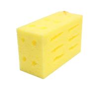 FRCOLOR 2Pcs Honeycomb Car Wash Sponge Soft High-Density Tire Cleaning for Vehicle Kitchen Bathroom Use Easy Grip Yellow Sponges for Multi-Purpose Cleaning