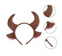 FRCOLOR 2Pcs Horn Headband Cosplay Costume Accessories for Halloween Parties and Festivals Fun Animal Ears Design for Adults and Eye Catching Photo Props
