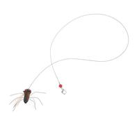 FRCOLOR 2pcs Interactive Cat Replacement Heads with Insect Shape, Plastic Material, Long String Design for Indoor Kitten Play and Home Entertainment, Reduces Pet Loneliness