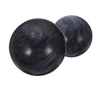 FRCOLOR 2pcs Jade Hand Exercise Balls for Stress Relief and Muscle Massage Black Color Health Care Tool for Elderly for Circulation and Relaxation Random Color