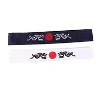 FRCOLOR 2pcs Japanese Chef Headband Karate Sports Headband for Cooking Exercise
