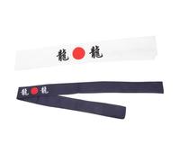 FRCOLOR 2pcs Japanese Headband for Men Women Chef Karate Headband Samurai Bandana