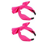 FRCOLOR 2pcs Large Butterfly Shaped Headband Bow Cute Big Bow Headband for Women Cheerleader Headwear for Girls Birthday Wedding Party Headpiece