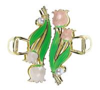 FRCOLOR 2pcs Large Metal Tulip Flower Hairpin Clips for Women Decorative Hair Accessories for Wedding Guest