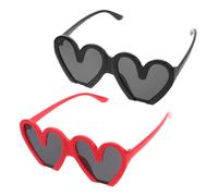 FRCOLOR 2Pcs Lightweight Novelty Glasses for Valentines Day Parties Birthday Events and Celebrations Optimal Sun Protection and Comfortable Fit