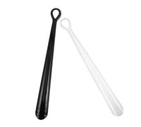 FRCOLOR 2pcs Long Shoe Lifter Slip Grip for Easy Shoe Wearing Portable Hooked Tip for Sneakers Boots Lightweight Disability Aid for Comfortable Dressing