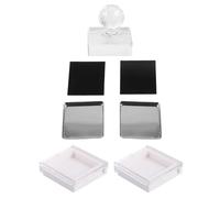 FRCOLOR 2pcs Magnetic Eyeshadow Palette Empty Makeup Storage Box for Blush and Eyeshadow Refill and Portable Makeup Organizer