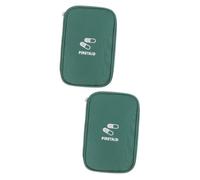 FRCOLOR 2pcs Medicine Organizer Bag Tiny Large Storage Compact Portable Container Perfect for Car Boat Bike