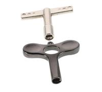FRCOLOR 2pcs Metal Drum Keys for Acoustic Electronic Drums Portable T-shaped Tuning Wrenches with Wear-resistant Construction Fit