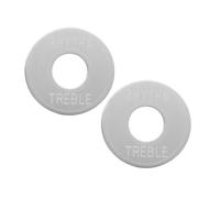 FRCOLOR 2pcs Metal Guitar Switch Ring Aluminum Toggle Switch Plate for Electric Guitar Hardware Rhythm Treble Control Ring Accessories for Enhanced Performance