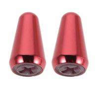 FRCOLOR 2pcs Metal Guitar Toggle Switch Caps with Cross Core Way Switch Tip Replacement for Electric Guitar Control Knobs Ergonomic Grip for Stable Performance and Quick Repair Maintenance