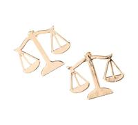 FRCOLOR 2pcs Metal Lawyer Lapel Pins with Scales Design Alloy Brooches for Men Suit and Shirt Accessories Elegant Collar Badges Representing Justice and Fairness