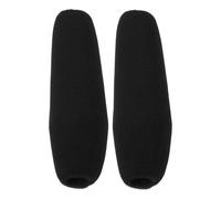 FRCOLOR 2pcs Microphone Windscreen Cover High Density Sponge Protector for Noise Reduction Outdoor Recording Dust Resistant Wind Protection for Interviews and Filming