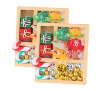 FRCOLOR 2pcs Miniature Dollhouse Candy Christmas Sweet Decorations Portable Doll House Accessories Festive Holiday Mini Ornaments for DIY Crafting
