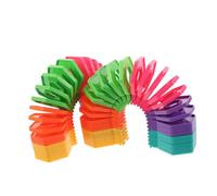 FRCOLOR 2pcs Montessori Stacking Rainbow Stackable Educational for Preschool Portable Cognitive Learning and Stress Sensory for Early Development