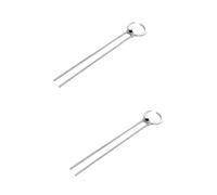 FRCOLOR 2pcs Moon Hair Fork Rhinestone Bun Hairpin Large Bobby Pins for Women Elegant Hair Stick