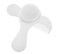 FRCOLOR 2pcs Newborn Boy Girl Soft Bristles Hair Brush Comb Set Grooming Kit for Bath Scalp Massage Gentle Care