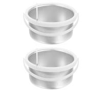 FRCOLOR 2pcs Nonstick Aluminum Wax Melter Pot 400cc Small Wax Container for Hair Removal Warmer Replacement Inner Pot Suitable for Salon and Home Use