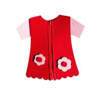 FRCOLOR 2Pcs Nonwovens Button Zipper Educational DIY Cloth for Enhancing Fine Motor Skills and Active Thinking for Home and Kindergarten Yellow