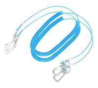 FRCOLOR 2pcs Parrot Harness Leash Set 3m Elastic Flying Rope Spring Steel Bird Traction Leash for Outdoor Training Pet Bird Foot Ring Suitable for Parrots