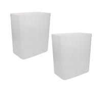 FRCOLOR 2pcs Plastic Car Trash Can Inner Bucket Non-stick Surface, Portable Vehicle Garbage Bin for Organization and Interior Umbrella Storage, Sl esign for Trucks and Cars