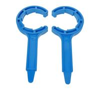 FRCOLOR 2pcs Plastic Paint Can Opener Wrench for Drum Lid Opening Blue | Manual Bucket Lid Removal Tool, Ergonomic Handle Design, Multifunctional Use, Easy Operation, Reusable Opener