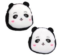 FRCOLOR 2Pcs Plush Panda Coin Purse Cartoon Wallet Change Storage Pouch for Girls Soft and Cute Plush Material for Everyday Use and Travel
