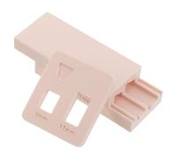 FRCOLOR 2pcs Polymer Clay Molds Clay Measuring Tool Creative Pink Flower Pot Shape Sturdy Pla for Professionals Beginners DIY Projects Crafting Jewelry Pendant Making