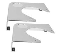 FRCOLOR 2pcs Pool Table Corner Protectors Billiard Table Chrome Corners Resin Hard Plastic Easy to Install for Game Room