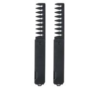FRCOLOR 2pcs Portable Hair Comb for Men Foldable Travel Texture Comb for Beard Styling and Quick Touch-ups Go