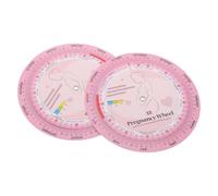 FRCOLOR 2pcs Pregnancy Wheel Due Date Calculator with Colour Printed Paper Design for Expecting Mothers Convenient Gestation Tracker and Pregnancy W hart