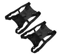 FRCOLOR 2PCS PU Leather Sword Bag for Back Dual Shoulder Straps, Medieval Renaissance Sword Carrying Case Pouch for Cosplay and Fencing Gear Storage