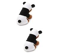 FRCOLOR 2pcs Puppy Dog Winter Dress Chihuahua Pet Clothes Dog Panda Costume Fashion Hoodies Easy to Wear Xs