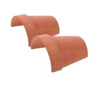 FRCOLOR 2pcs Red Terracotta Tortoise Hideout Cave Reptile Shelter Basking Platform for Turtle Tank Habitat Decoration Style
