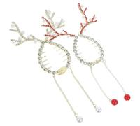 FRCOLOR 2pcs Reindeer Hair Clips Christmas Hair Clips Alloy Antler Shape Secure Hold for Bun Styling Daily Life