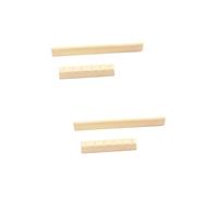 FRCOLOR 2pcs Replacement Yellow Classical Guitar Saddle and Nut Kit Easy to Cut for Better Sound and Playability Compatible with Classical Guitars