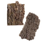FRCOLOR 2pcs Reptile Climb Platform Bark for Terrarium Landscape Natural Safe Hiding Hut for Lizards Gecko Bearded Dragons Decorative Habitat Accessory for Turtle and Amphibian Pets